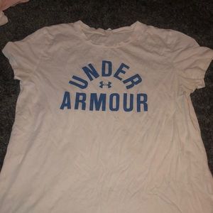 White under armor shirt